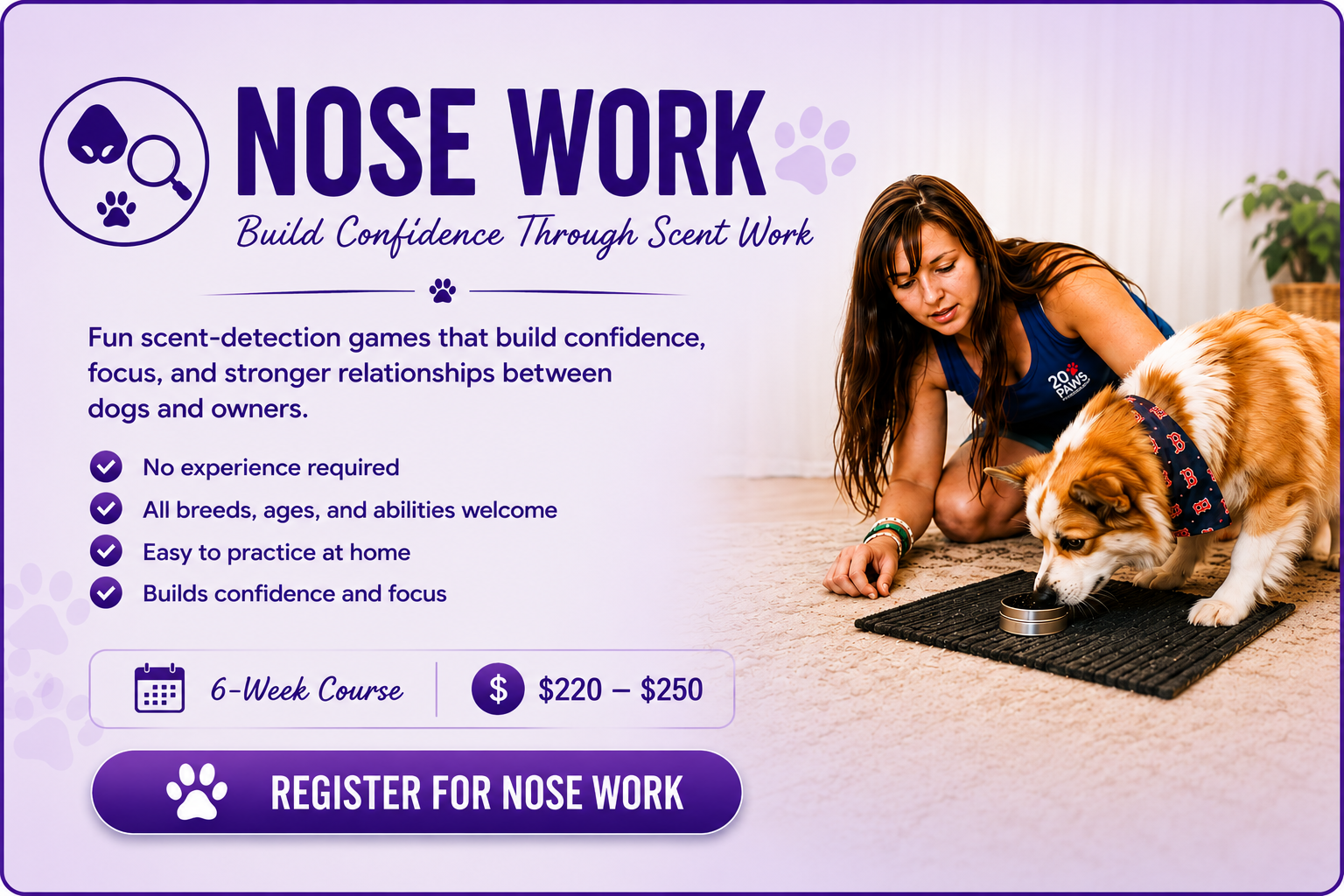 Register for Nose Work